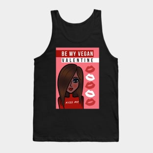 Be My Vegan Valentine Kiss Me Tank Top